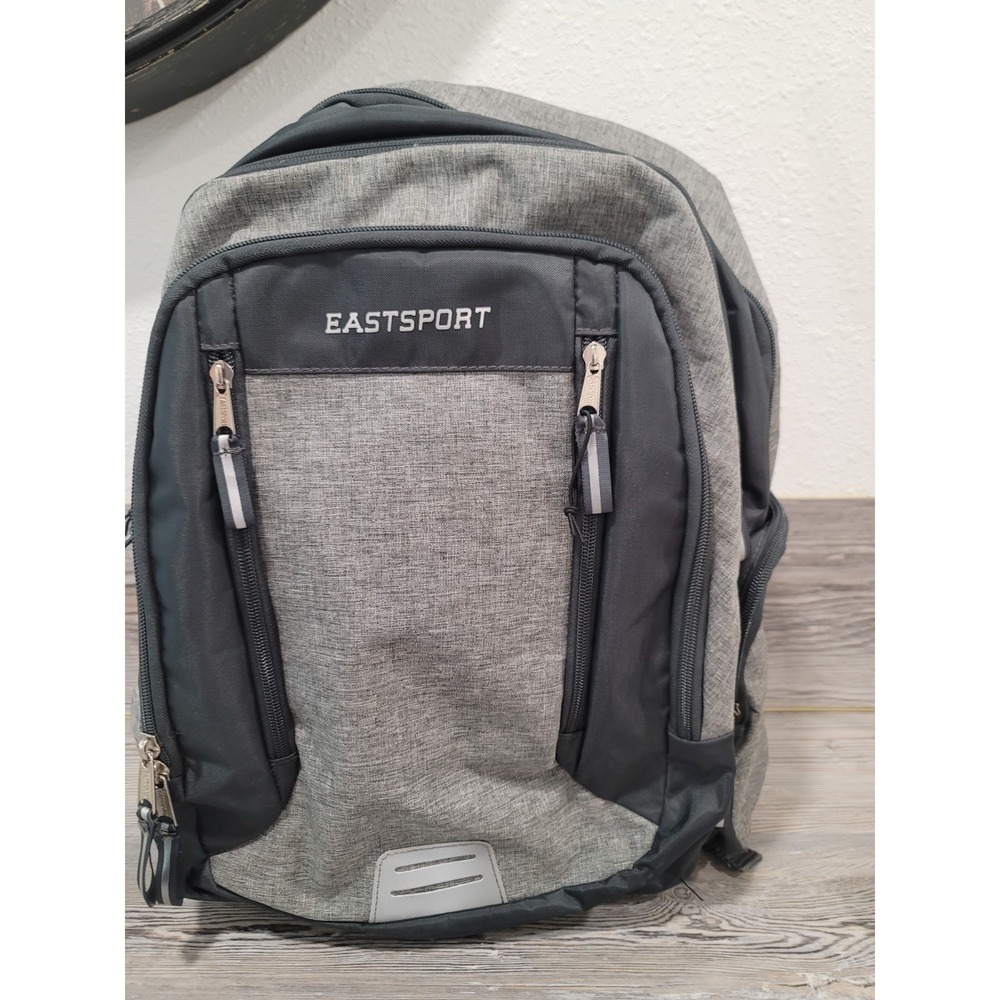 eastsport backpack Titan 3.0 Expandable Mutiple zippered compartments gray